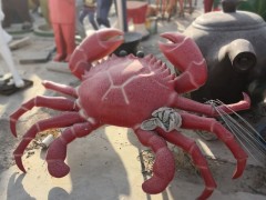 玻璃钢大龙虾雕塑迎宾龙虾螃蟹雕塑模型摆件卡通龙虾模型工艺品