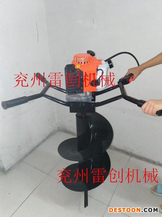 莆田螺旋钻地农用机械梨树桃树路面基打桩机