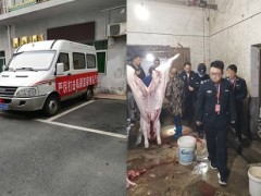 上栗县农业农村局结合市执法支队、市公安局到福田镇展开私屠滥宰打击举动