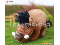 定制 精品仿真野猪毛绒公仔 25CM毛绒玩具猪 可爱花斑小野