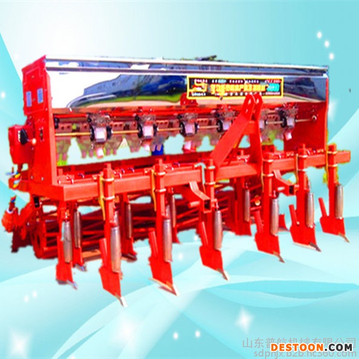 拖拉机后悬挂2行玉米播种机 普航手扶小麦播种机中草药种子播种机