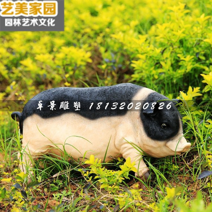 玻璃钢小野猪 ，玻璃钢仿真雕塑