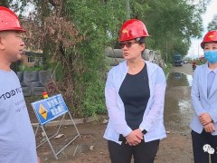 乌翠区区委书记张巍深化辖区老旧小区改造项目和乌领路桥梁改造等民生工程施工现场调研