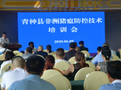 青神县召开非洲猪瘟防控技术培训会