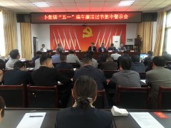 卜集镇召开“五一”端午廉洁过节集中警示提示会