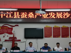 中江县举行蚕桑产业展开沙龙活动