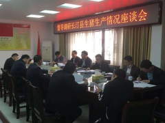 省畜牧兽医处来岩调研生猪消费义务