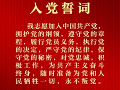 一同重温入党誓词