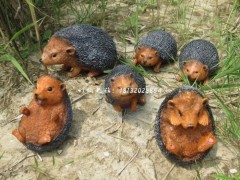 仿真刺猬雕塑玻璃钢动物雕塑