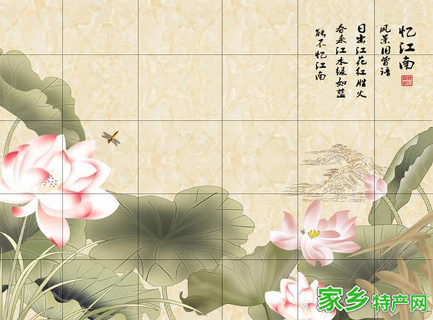 釉上新彩瓷砖壁画 -河北唐山市特产