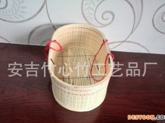 经销 杨梅鸡蛋篮 大闸蟹手编竹篮 折叠篮土特产包装篮