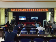 鹤壁市农业农村局参与2020年全省品牌强农视频培训会