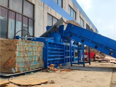 废纸箱卧式液压打包机废纸打包机厂家定制