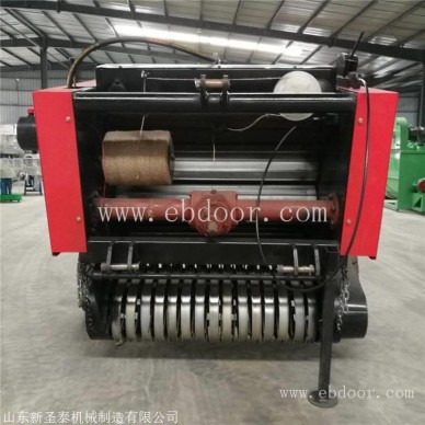 秸秆打捆机价格   麦秸秆打包机视频   拖拉机带收草打包机