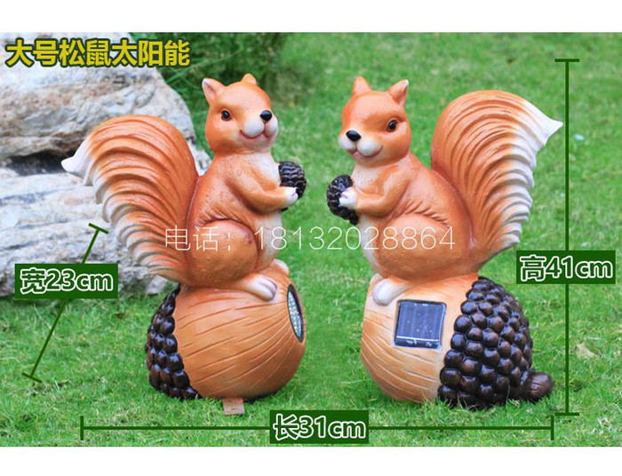 玻璃钢狐狸动物雕塑  玻璃钢公园动物雕塑