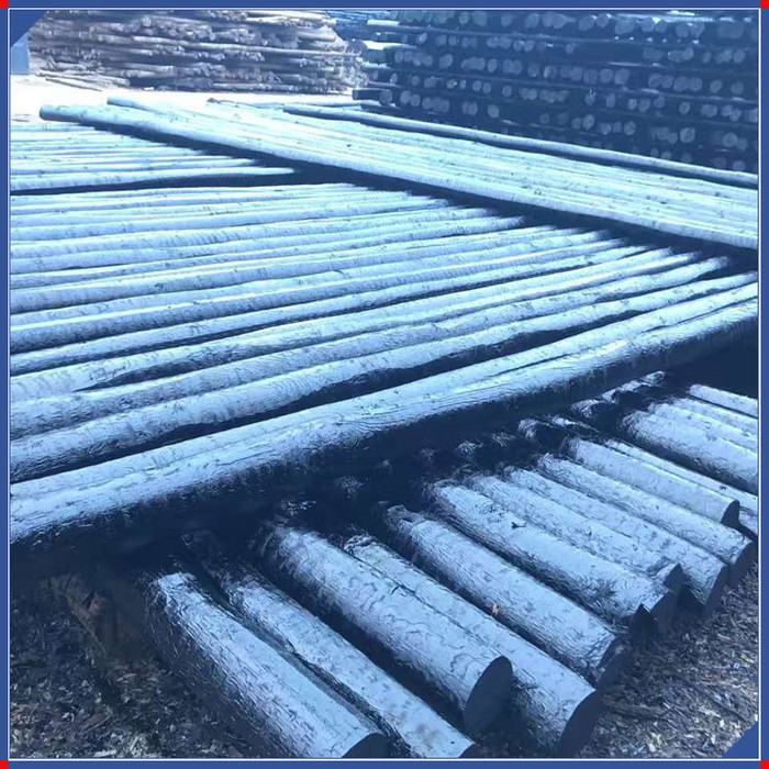 河北子时通讯油木杆可订做各种规格欢迎来电咨询