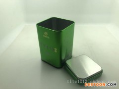 东莞品质优良的正方形绿茶罐批售——创意茶叶铁盒
