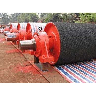 槽型前倾托辊/固定式胶带输送机/包胶传动滚筒/金戈制造