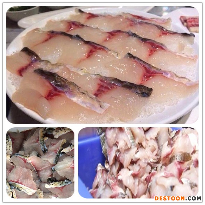 新型鱼类肉食加工设备 自动切鱼机切鱼片机 斜切三文鱼片机