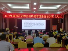 钦州市开办2019年全市动物防疫物资管理技术培训班