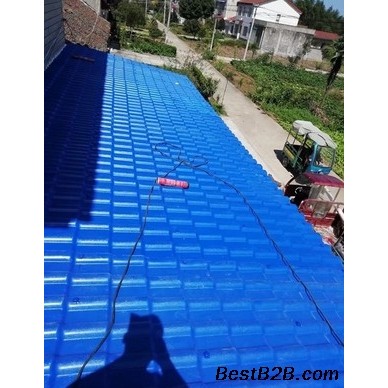 供应高温防腐UPVC三层塑料中空瓦，塑钢瓦