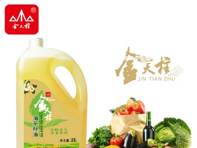 金天柱无机油茶籽油2L(冷榨一级)