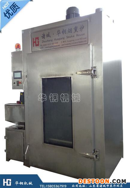 单车单门烟熏炉/250全自动不锈钢烟熏炉的厂家/冷熏三文鱼设备