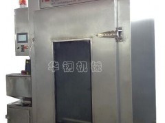 单车单门烟熏炉/250全自动不锈钢烟熏炉的厂家/冷熏三文鱼设备