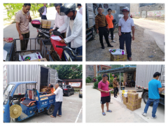 市农技中心给海棠区和吉阳区科技示范户发放物化补贴