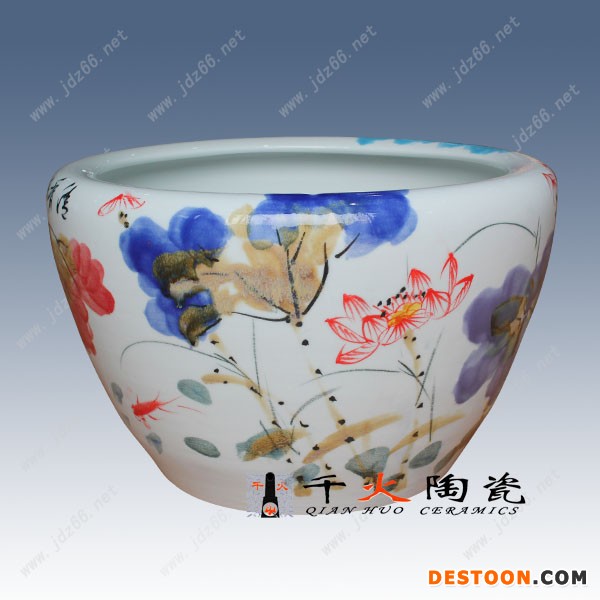 手绘陶瓷锦鲤鱼缸厂家地址