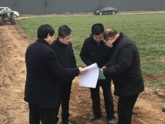 鹤壁市农业农村局局长张波带队调研督导浚县2019年高标准农田树立义务