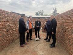 晋中市农业农村局副局长傅浩然带队到泸县调研新建生猪规模场树立情况