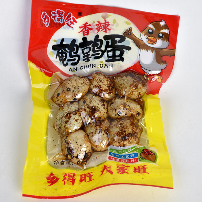 乡得旺  香辣味卤蛋鹌鹑蛋 小包装新品小吃休闲零食