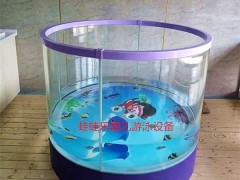 蛙蛙乐 全透明圆形小池，钢化玻璃池