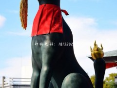狐狸铜雕 青铜动物雕塑