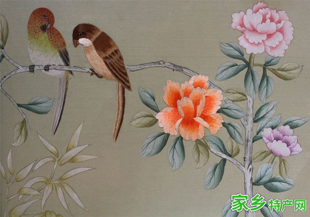 真丝手绘工艺品 -河北承德市特产