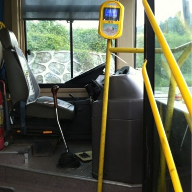 供应单位接送班车无线刷卡机安装