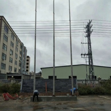 布吉做工厂公司旗台旗杆一体化施工公司