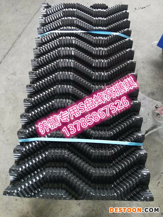 华强养黄鳝用填料 S波PVC填料  养鱼用的沟槽  黄鳝躲避填料