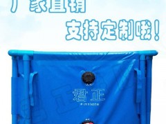 移动鱼池隔离池暂养池锦鲤池折叠鱼池展示盆直径1*1*0.7