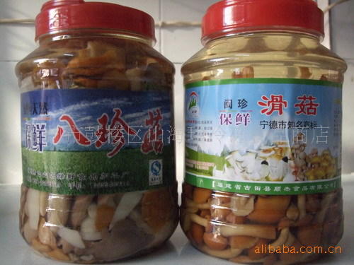 野生食用菌 盐渍草菇 桶装菇 草菇批发 滑菇
