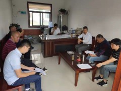 阜南县农业农村局调研指导2018年度高标准农田建设项目