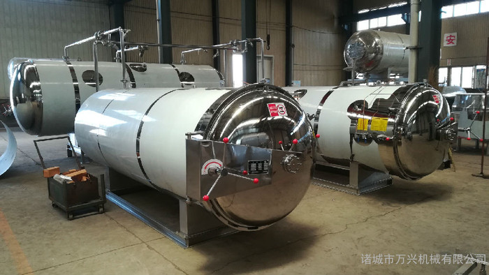 真空肉制品高温灭菌锅 软包装宠物食品杀菌锅 水果罐头灭菌釜 电脑全自动杀菌生产线