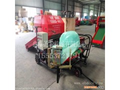 内蒙赤峰打捆机包膜机生产视频