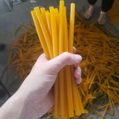 籼米做的韩国大米吸管食品机器 大米吸管生产流水线  大米吸管挤出机