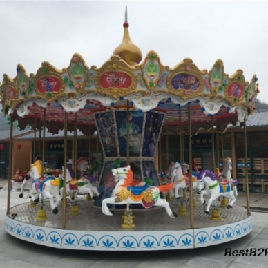 户外儿童新款豪华转马