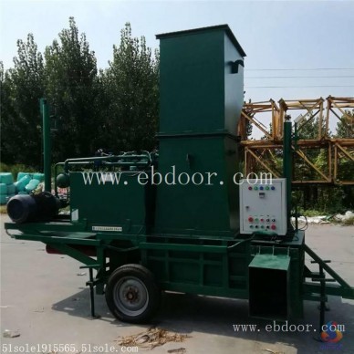 套袋型蒜皮打包机  厂家销售方形压块机  干蒜皮打包机价格