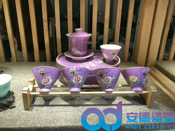 景德镇手绘功夫茶具，新式创意陶瓷茶具，手绘功夫茶具，青花陶瓷茶具厂家定制批发