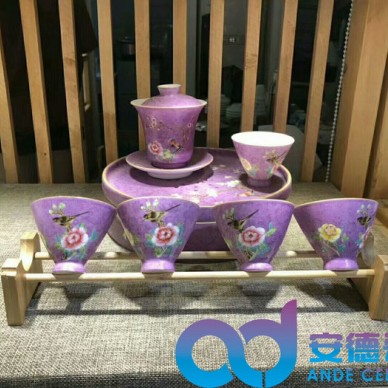 景德镇手绘功夫茶具，新式创意陶瓷茶具，手绘功夫茶具，青花陶瓷茶具厂家定制批发