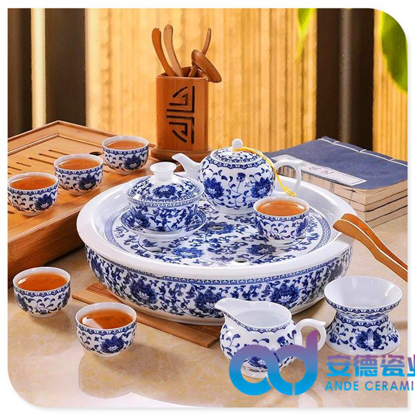 家庭日用大杯陶瓷茶具，环保健康陶瓷茶具，实用大杯陶瓷茶具，家庭日用陶瓷茶具，促销陶瓷茶具，手绘功夫茶具厂家定制批发